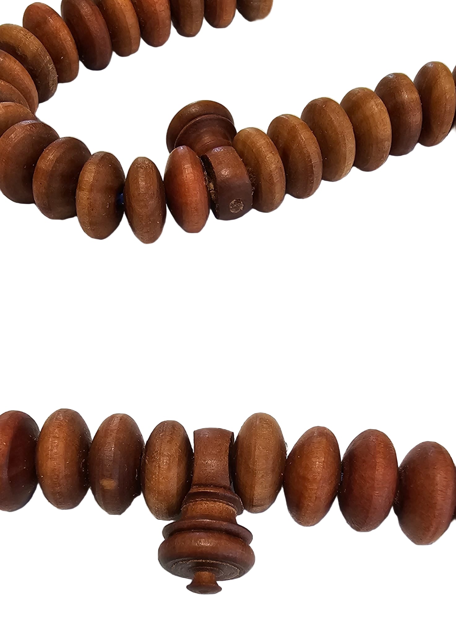 Rare Handmade Moroccan Tasbih – 100 Beads in Jujube Wood BROWN CORD | $130 USD (Different Colors Available) – Free Shipping