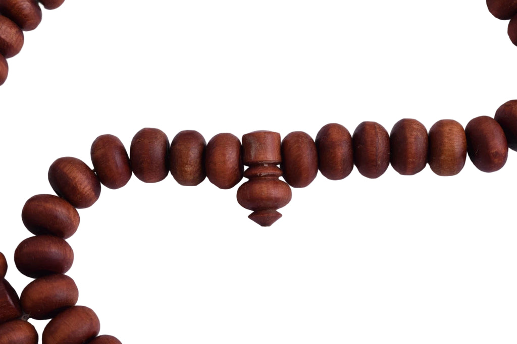 Rare Handmade Moroccan Tasbih – 100 Beads in Jujube Wood GOLDEN CORD | $130 USD (Different Colors Available) – Free Shipping